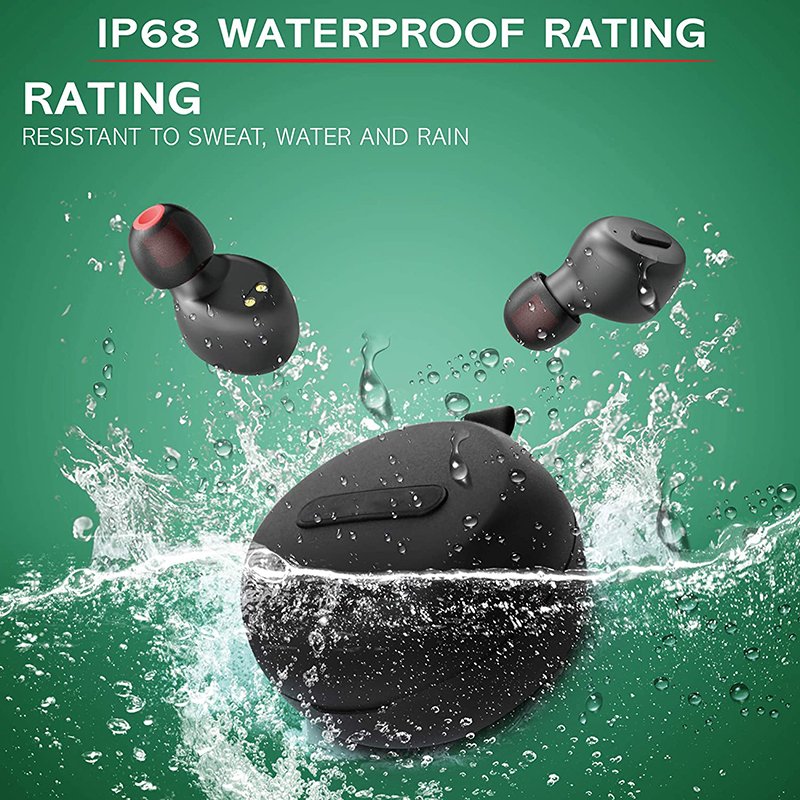 IPX8 waterproof true wireless earbuds