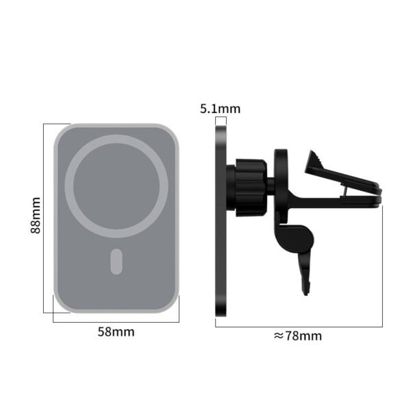 15W Magsage in Car Wireless Charger - Image 3