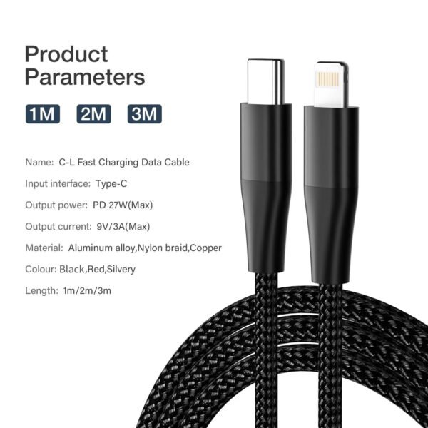 27W lightning cable