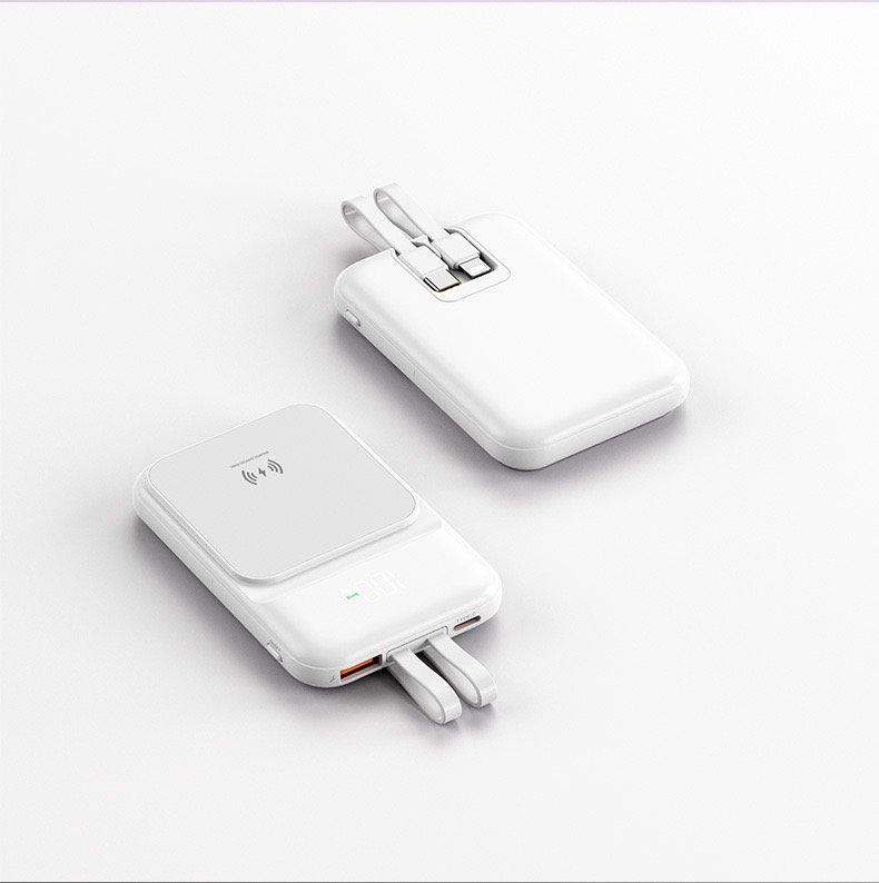 power bank with built-in cable