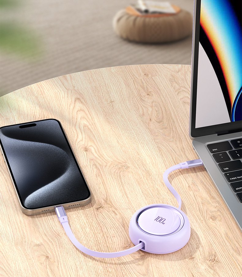 Retractable iPhone Charger Cable