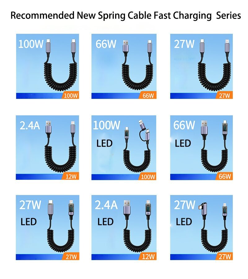 spring charging cable 