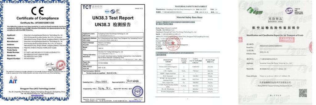 Certifications
