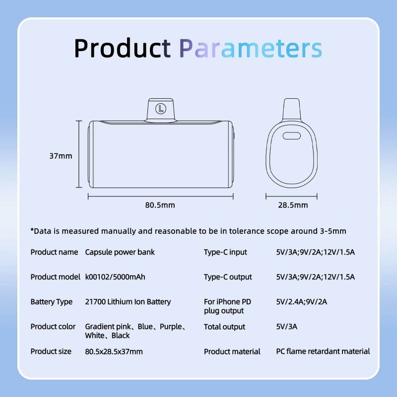 Pocket Size Power Bank