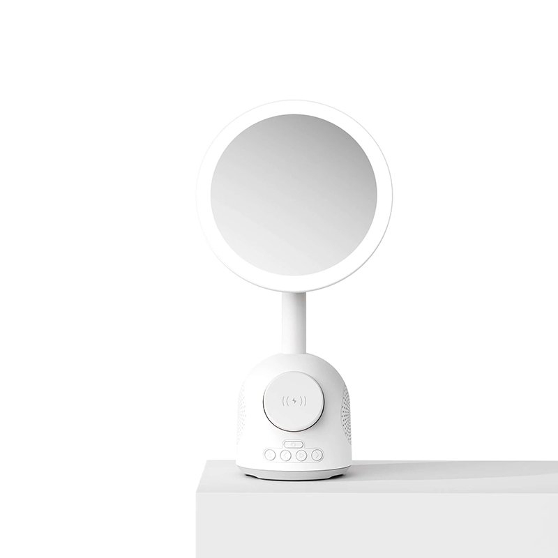 makeup mirror speaker wireless charger