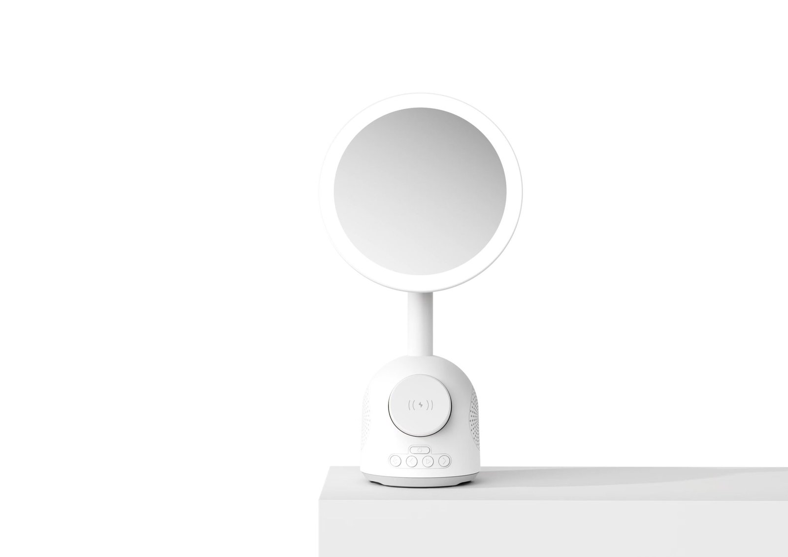 Makeup Mirror Speaker Wireless Charger