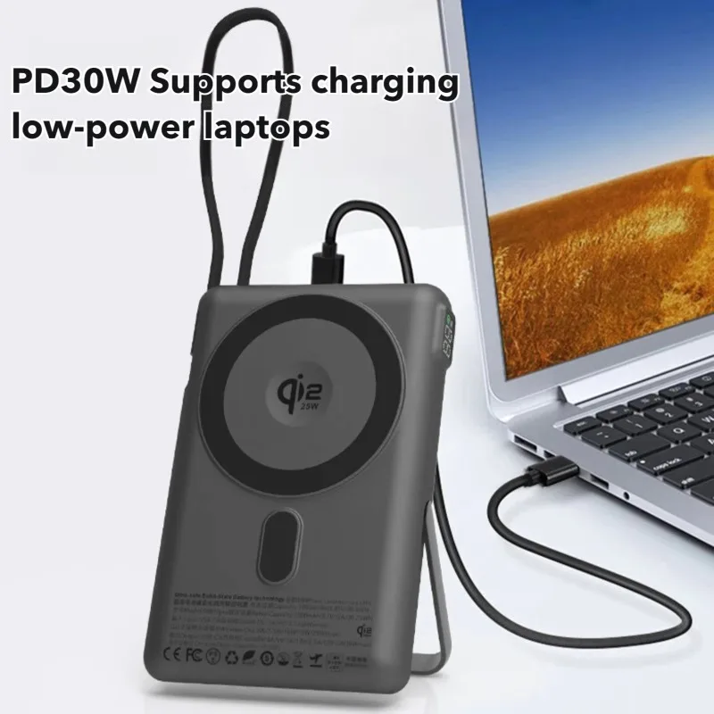 Qi2.2 25W Power Bank Solid Battery Magnetic Wireless Portable Charger OEM Factory 10 Qi2.2 25W Power Bank