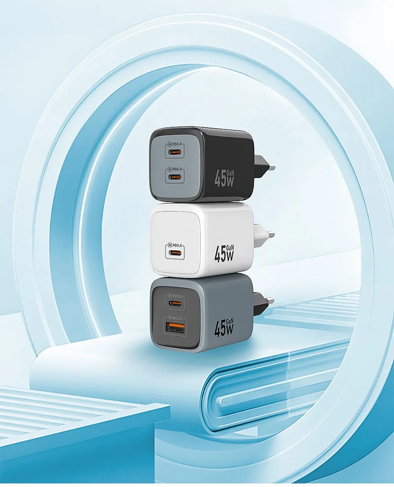 45w Charger USB C Fast Mobile Phone Chargers Adapters OEM Manufactuer in China 10 45w Charger USB C