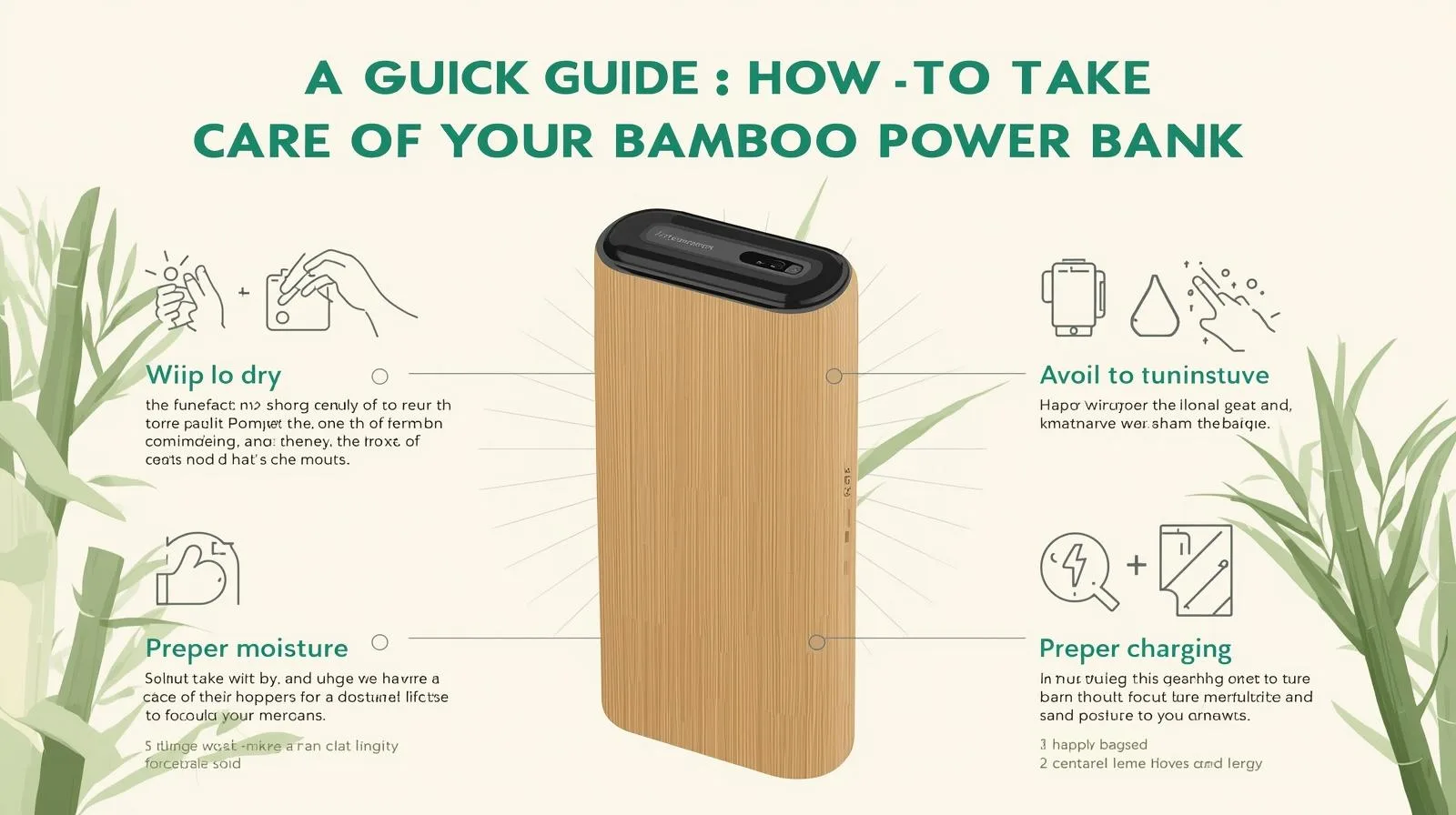 How to Maintain and Care for Your Bamboo Power Bank? 2 A Quick Guide How To Take Care Of Your Bamboo Power Bank