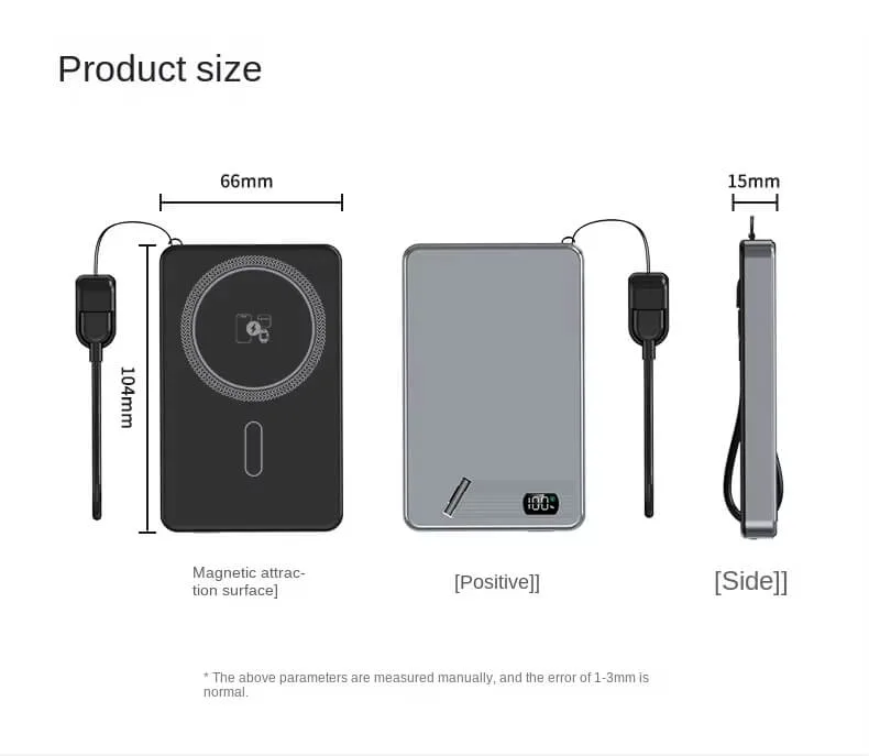 Magnetic Wireless Power Bank 