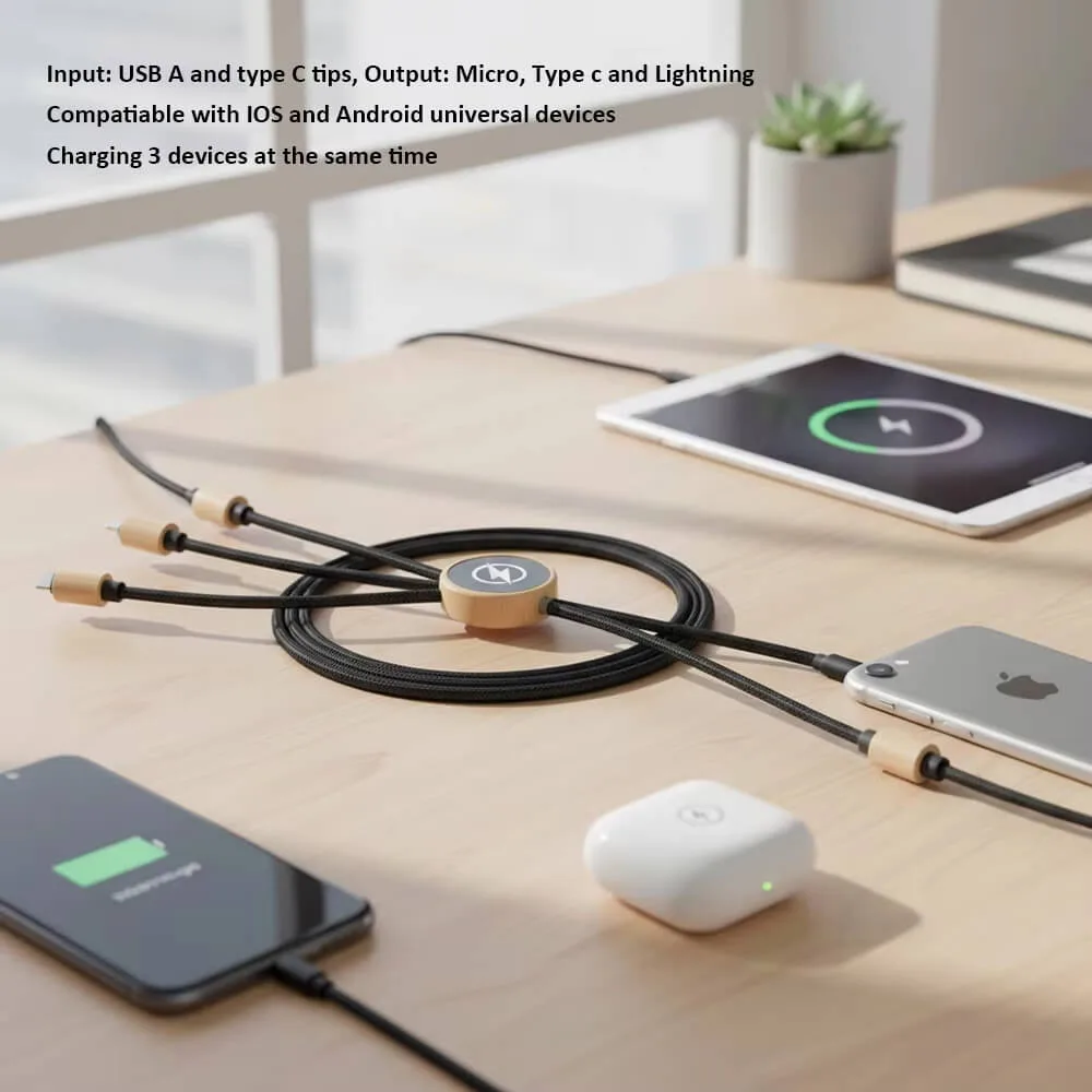 Bamboo Charging Cable 