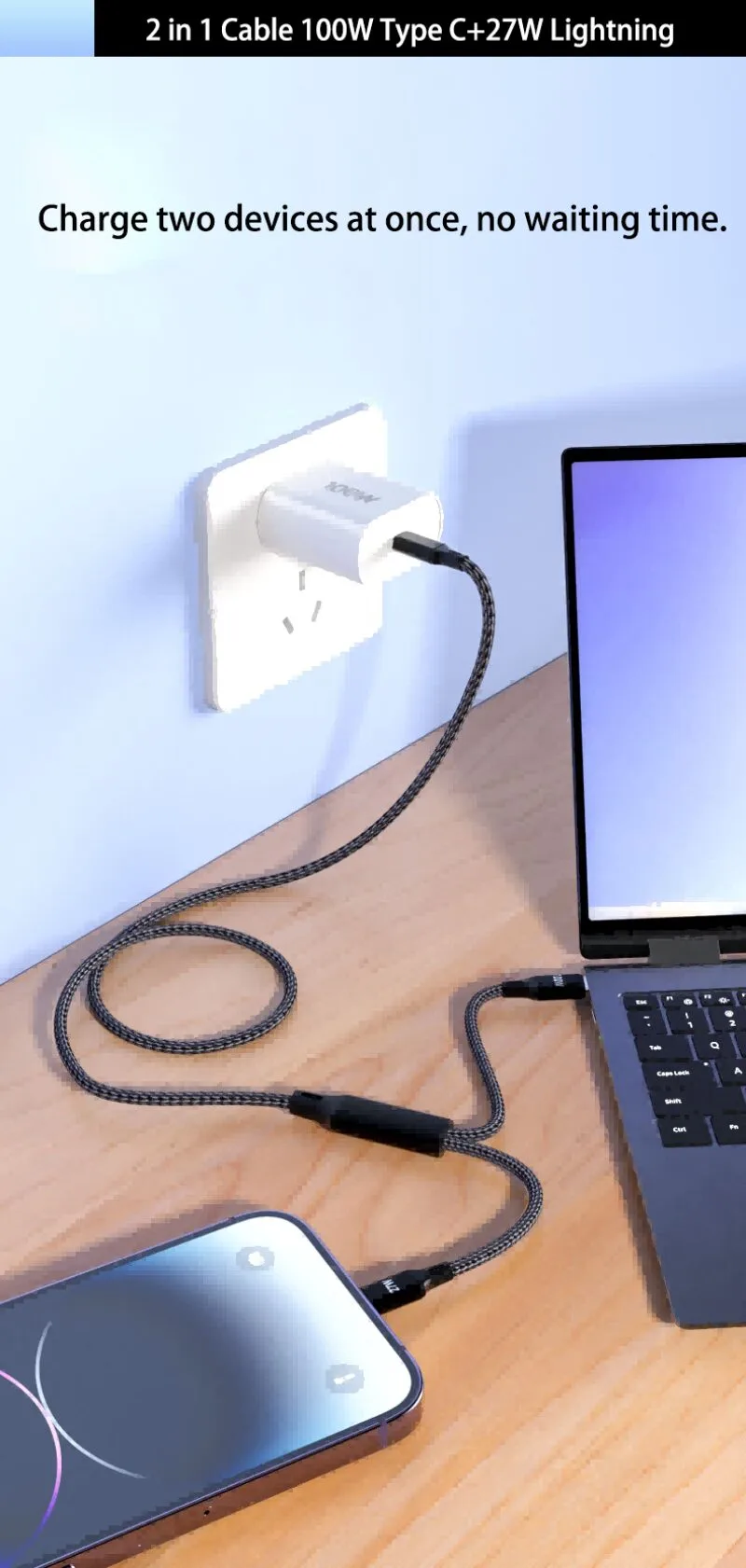 2 in 1 charging cable