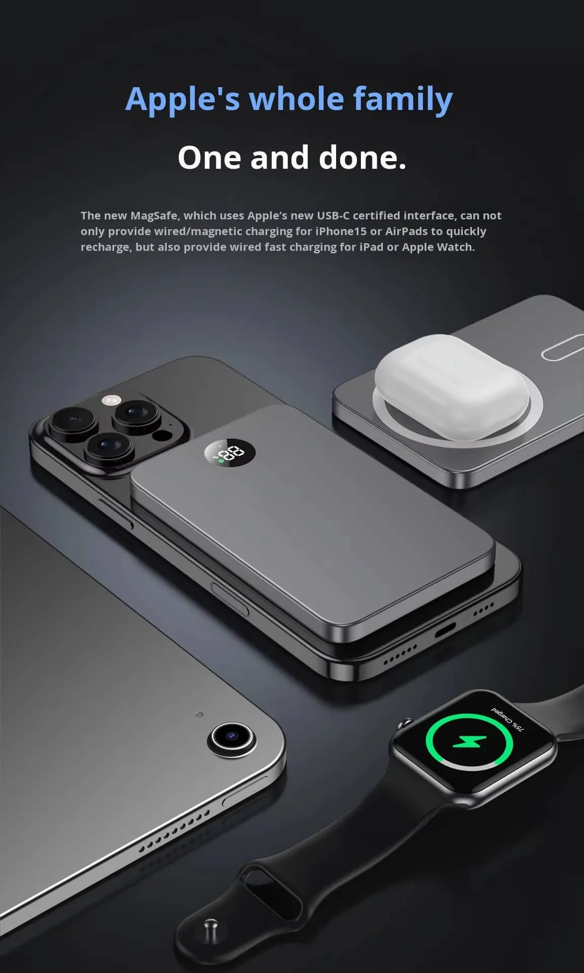 magnetic wireless powerbank