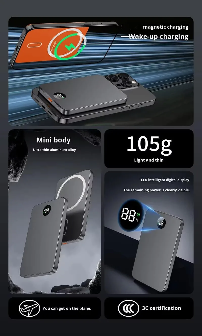 magnetic wireless powerbank