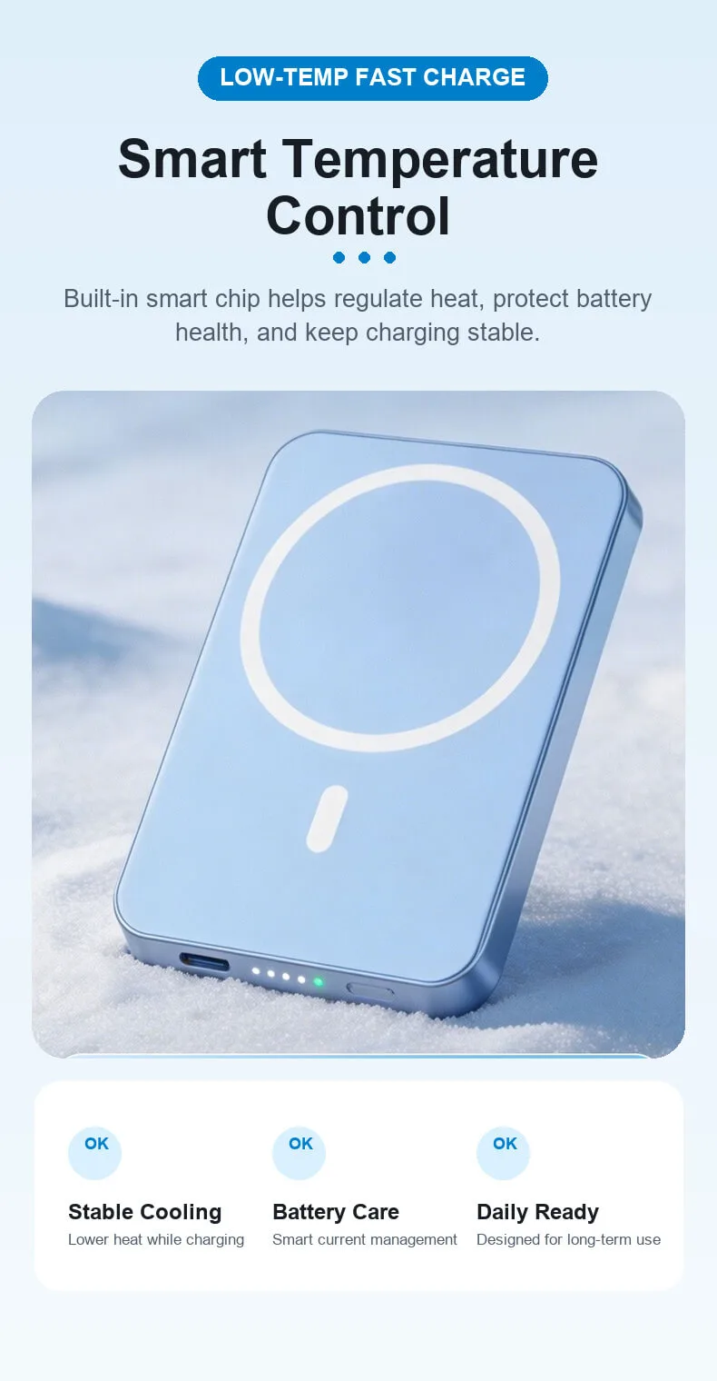 Smart E-Ink MagSafe Power Bank with AI Customizable Display PD20W Fast Charging OEM Custom Manufacturer 12 Smart E-Ink MagSafe Power Bank