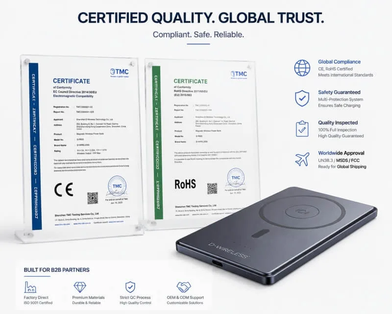 The Complete Buyer's Guide to 5.5mm Ultra-Thin Qi2 Magnetic Power Banks: Features, OEM Customization, and How to Choose the Right Manufacturer (2026) 5 Qi2 Magnetic Power Bank