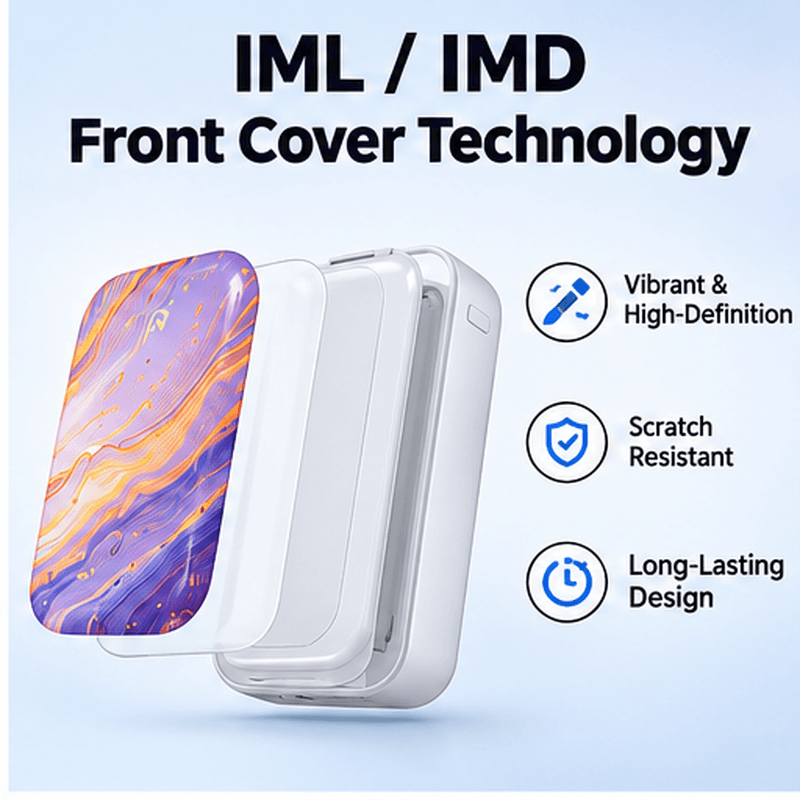 Custom Front Cover Mini Power Bank 10000mAh 22.5W | Exclusive Private Mold OEM Manufacturer 15 Custom Front Cover Power Bank